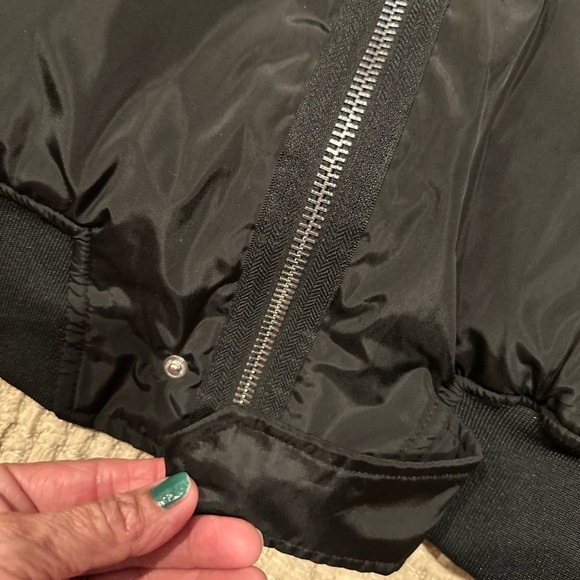 Eleven Paris LA Collection Black Nylon Bomber Zip Up Jacket Men’s M - Picture 5 of 13